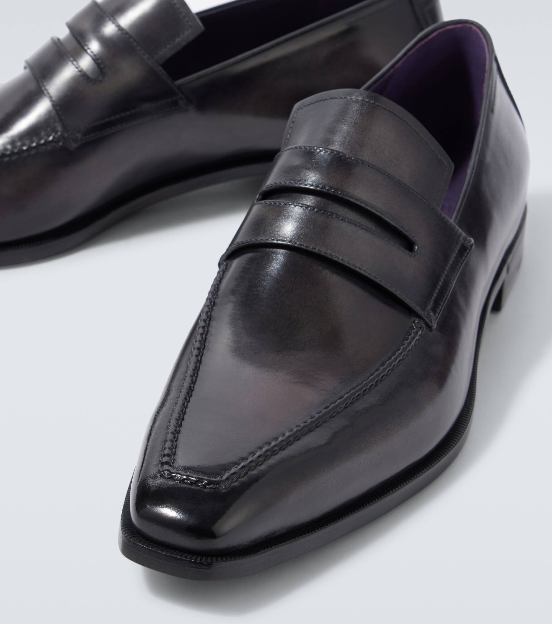 Andy Démesure leather penny loafers - 3