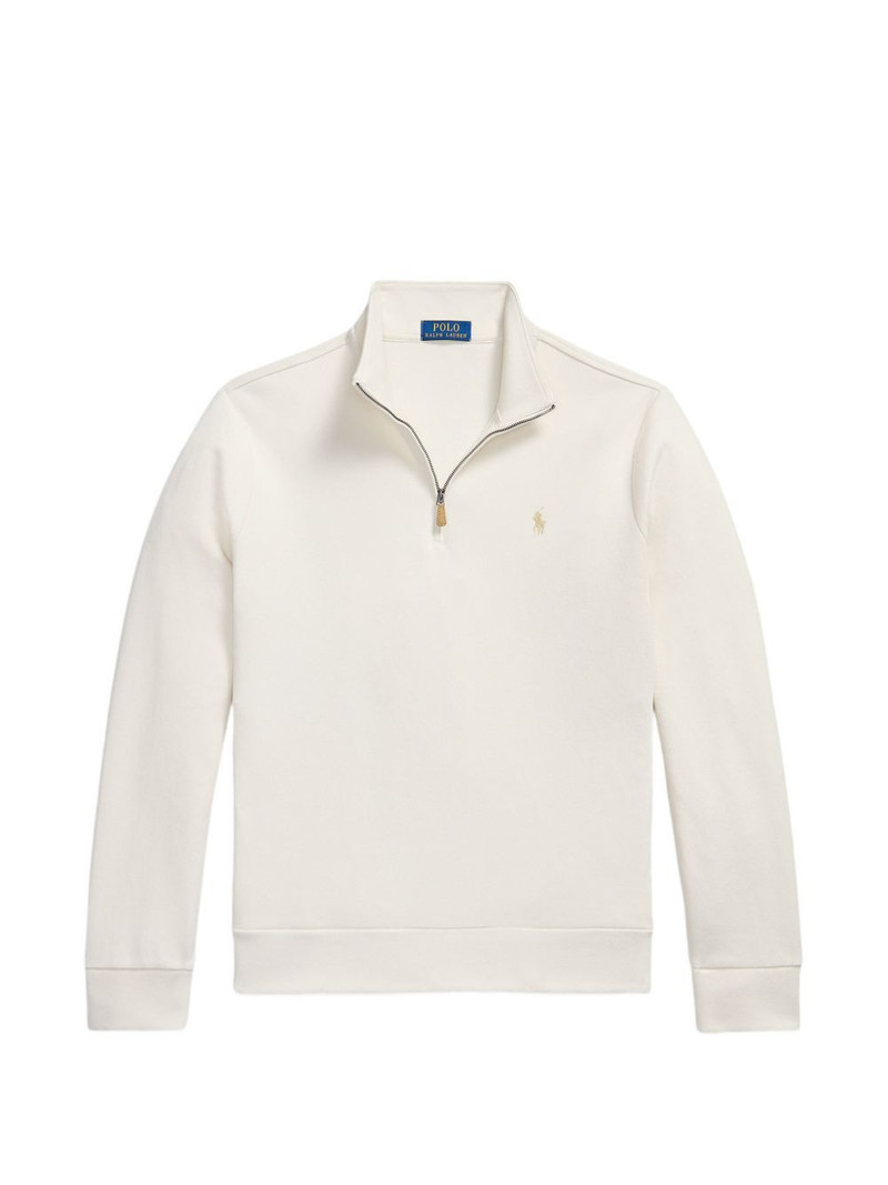 quarter-zip logo-embroidered sweater 1
