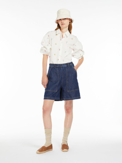 Max Mara Cotton and linen denim jeans outlook