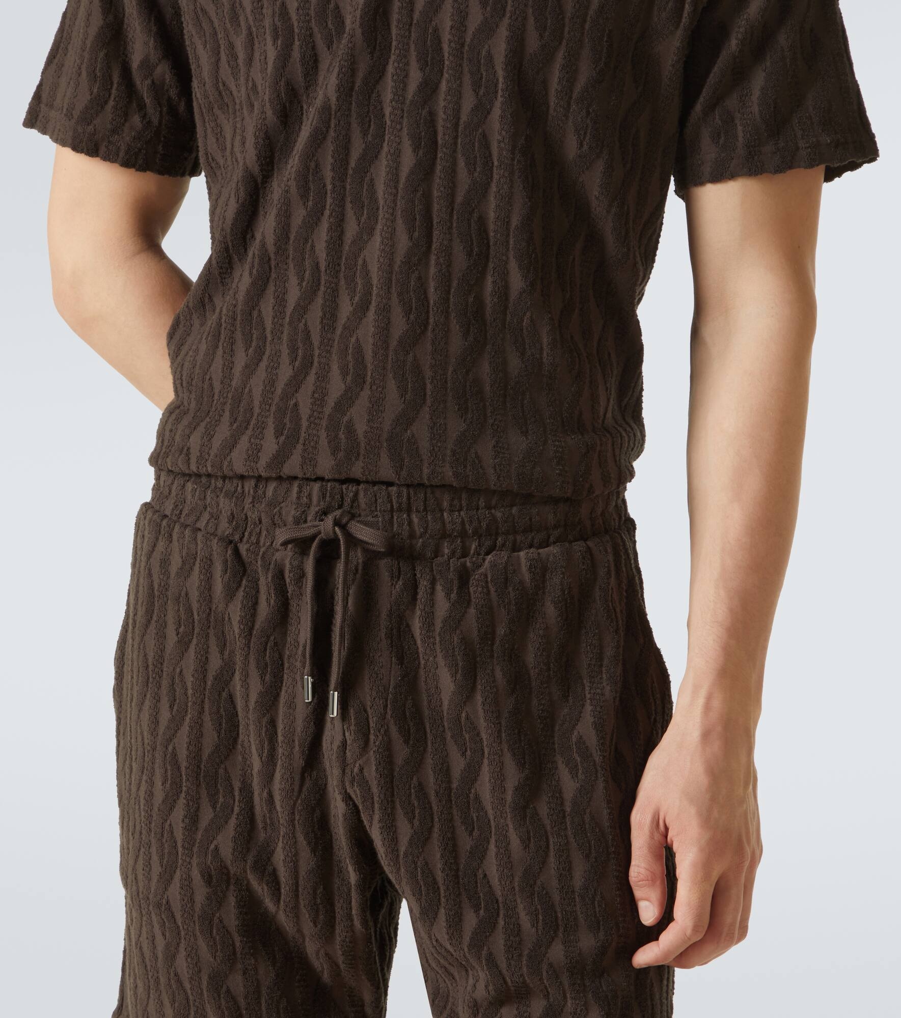 Augusto cotton jacquard shorts - 5