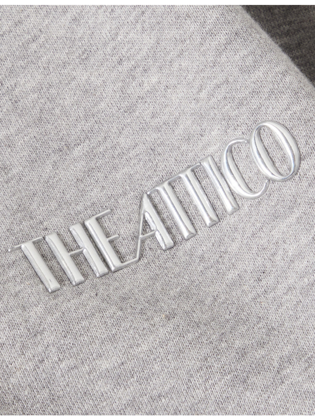 Logo-Plaque V-Neck Cotton-Jersey Mini Sweatshirt Dress - 6