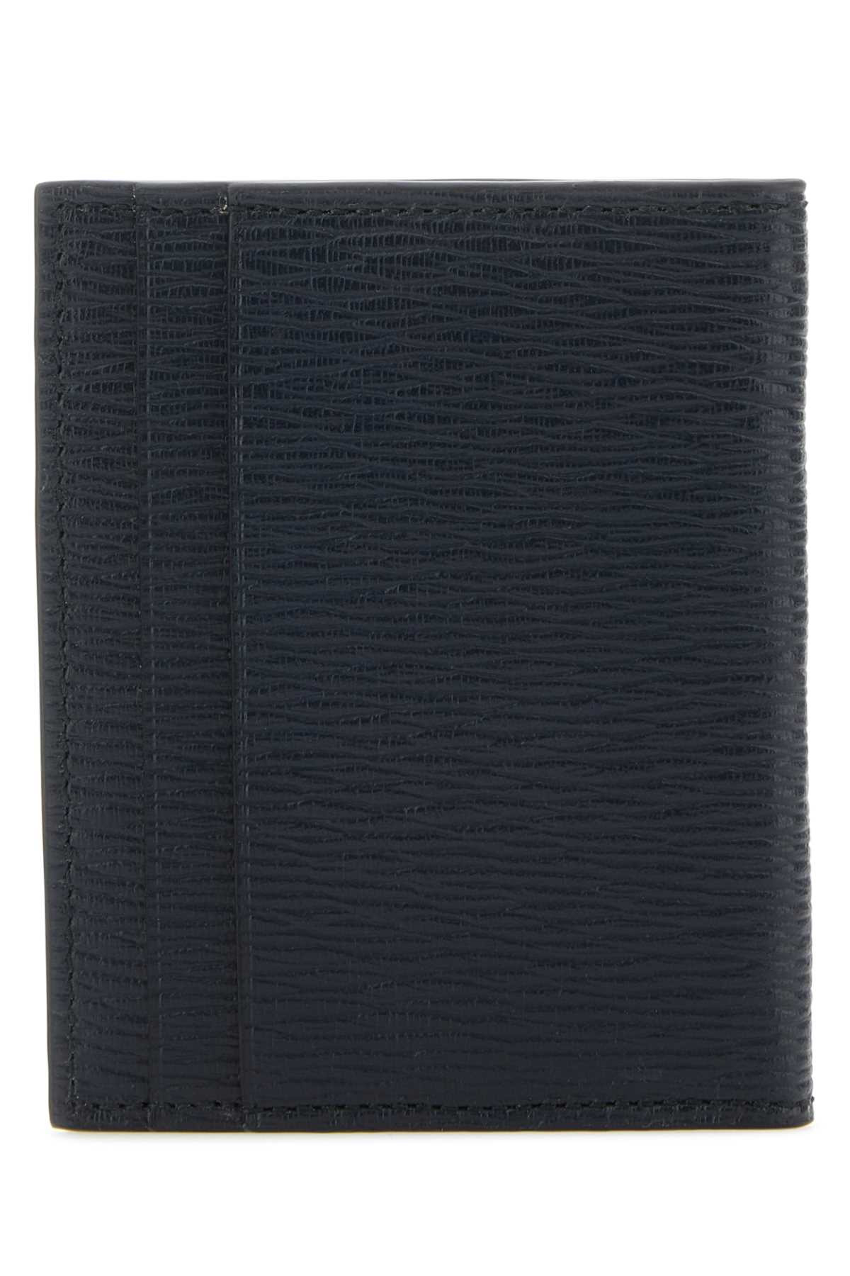 Salvatore Ferragamo Men Black Leather Card Holder - 3
