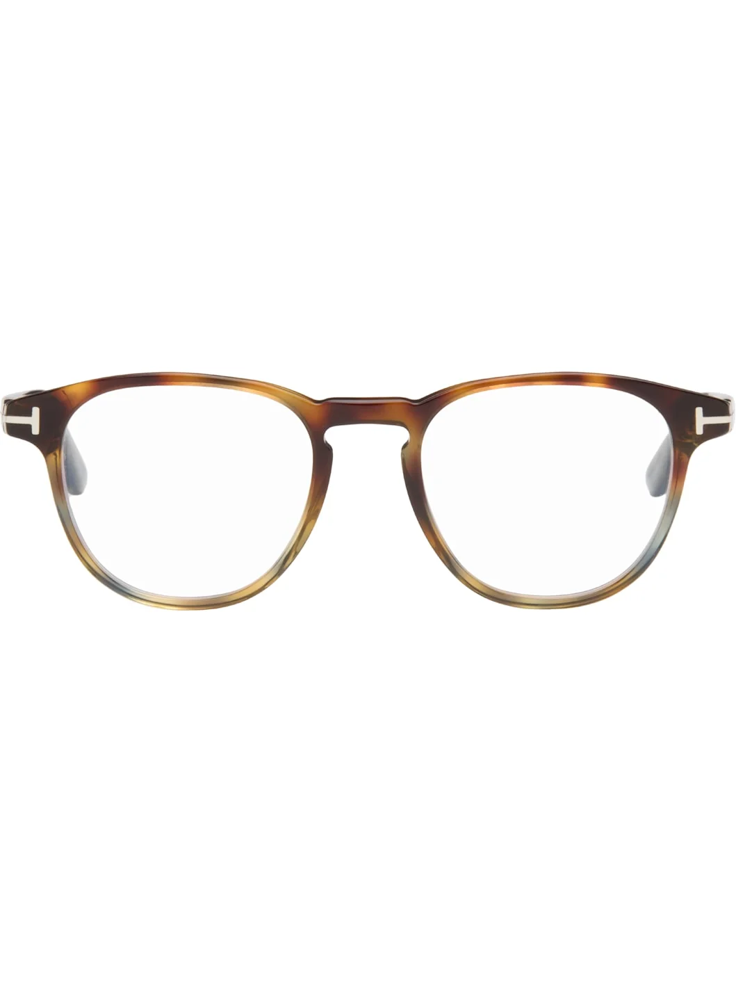 Brown Round Blue Light Glasses - 1