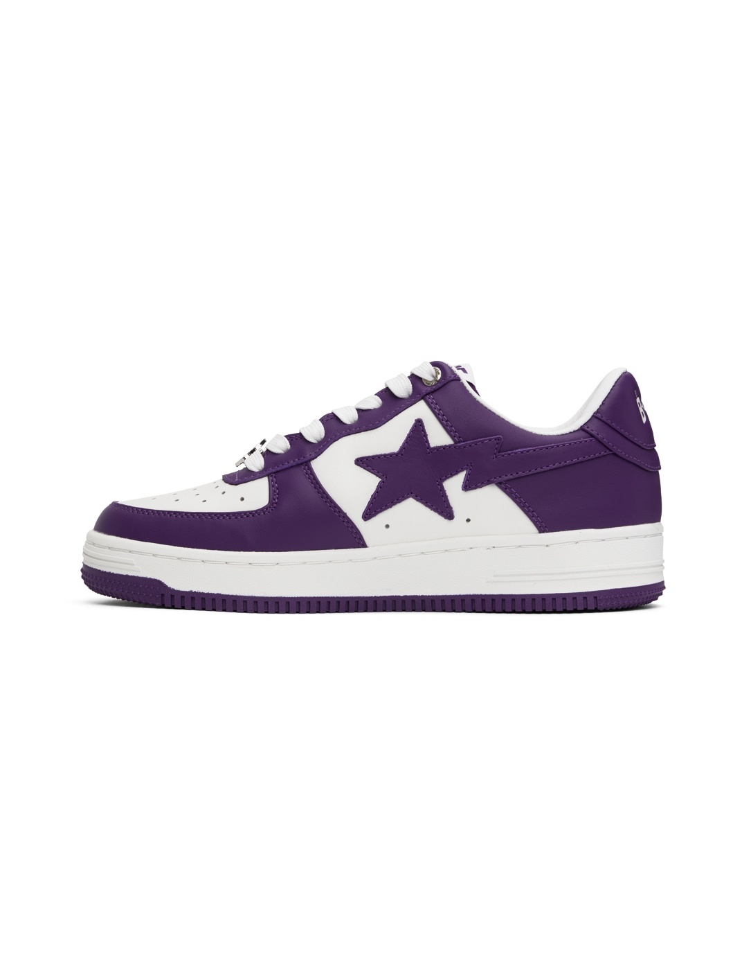Purple & White Sta #4 Sneakers - 3