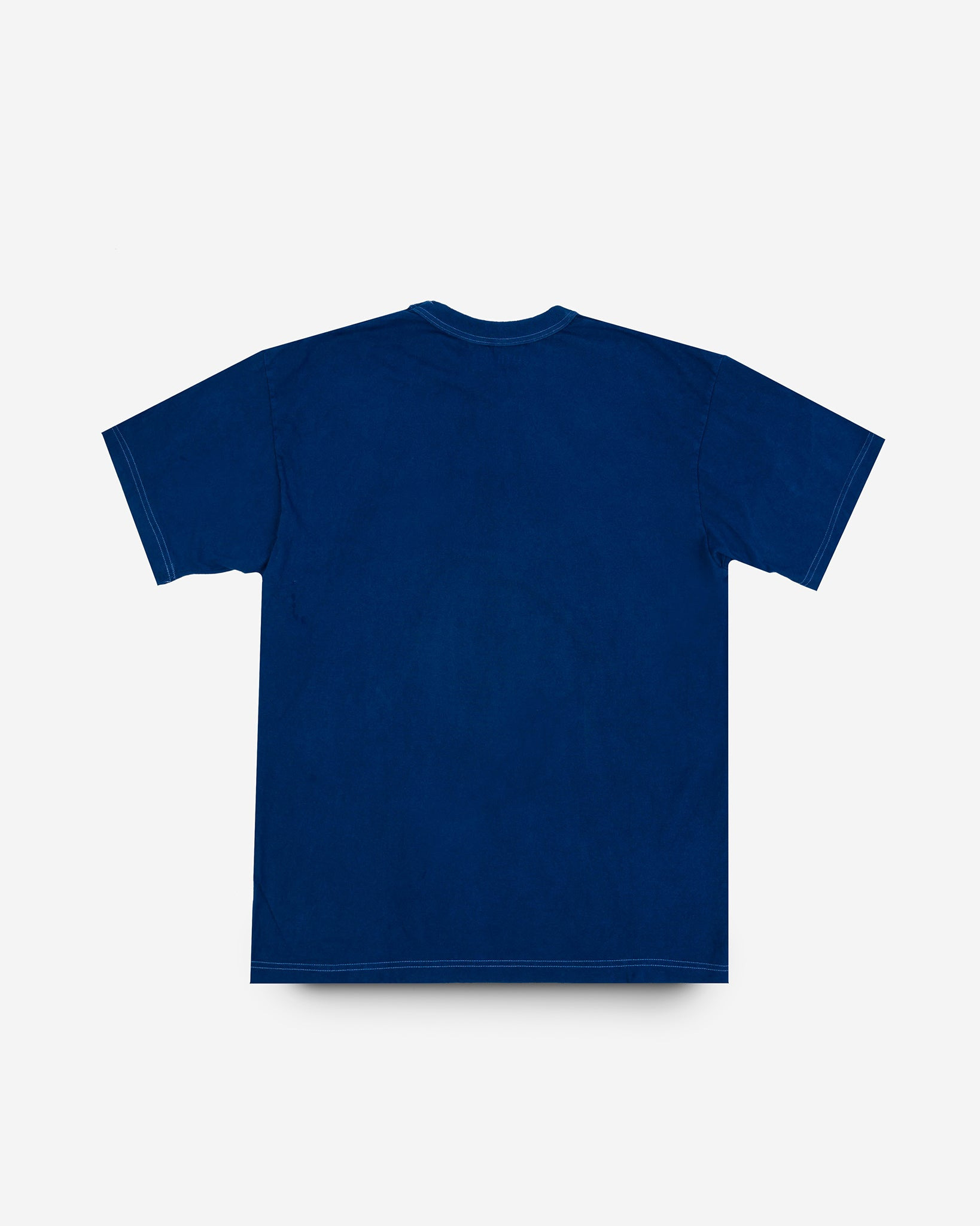 UTIL-PIND UTILITEES - 5.5oz Loopwheel Crew Neck T-Shirt - Pure Indigo - 4