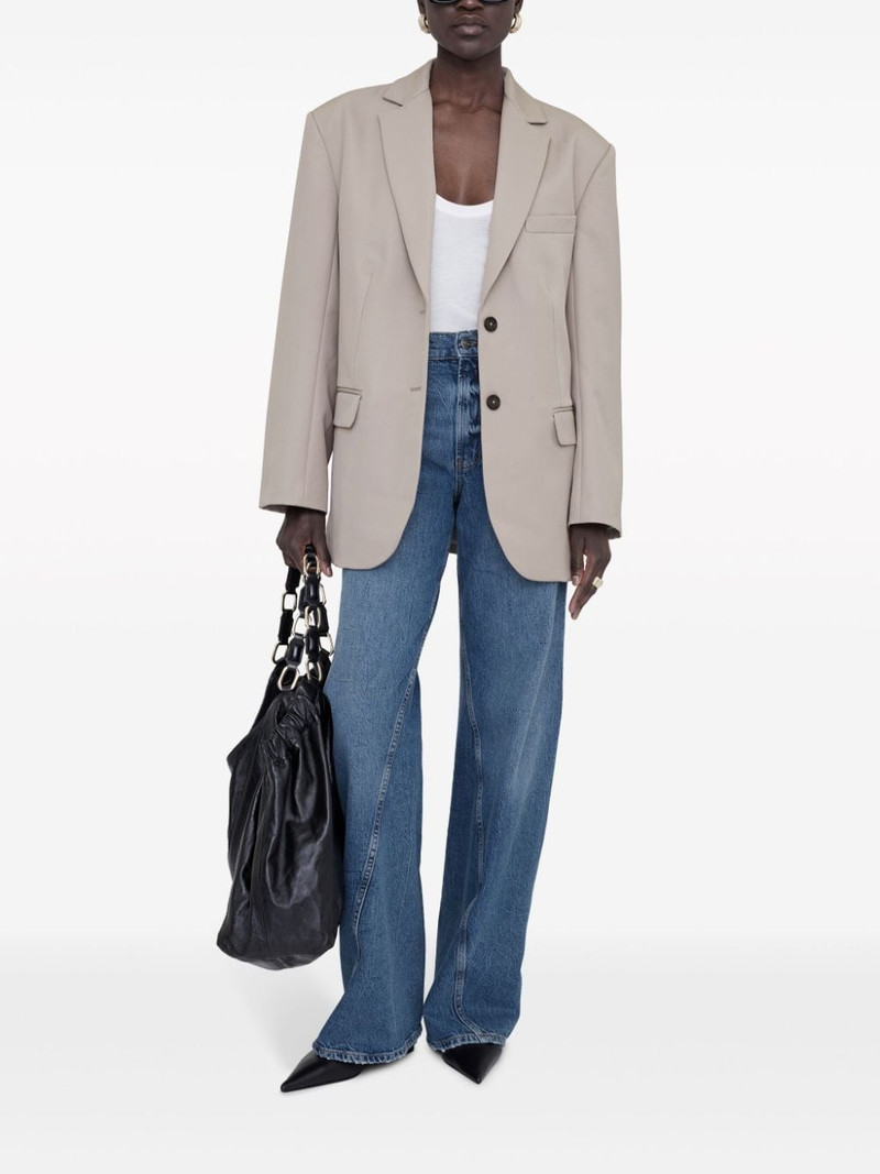 ANINE BING Quinn single-breasted blazer outlook