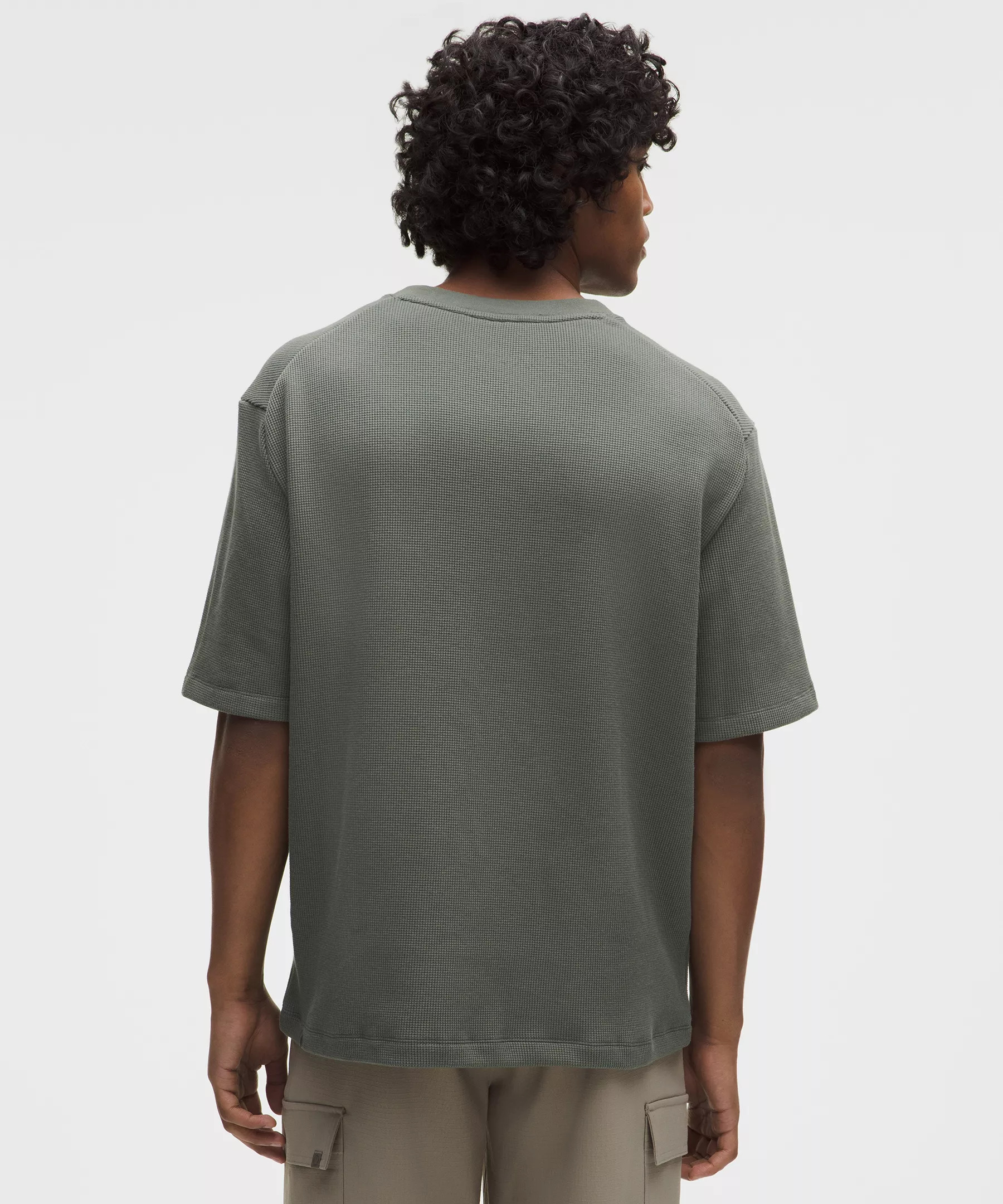 Cotton-Blend Waffle Knit Short-Sleeve Shirt - 3