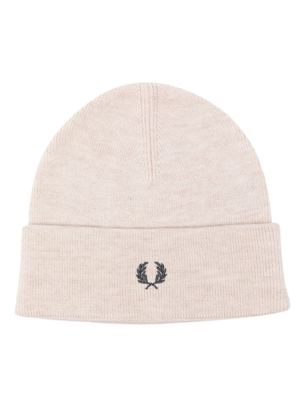 embroidered-logo beanie hat - 1