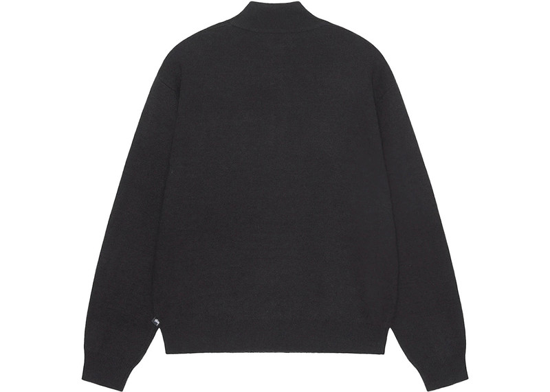 Stüssy Stussy Half Zip Mock Neck Sweater Black outlook