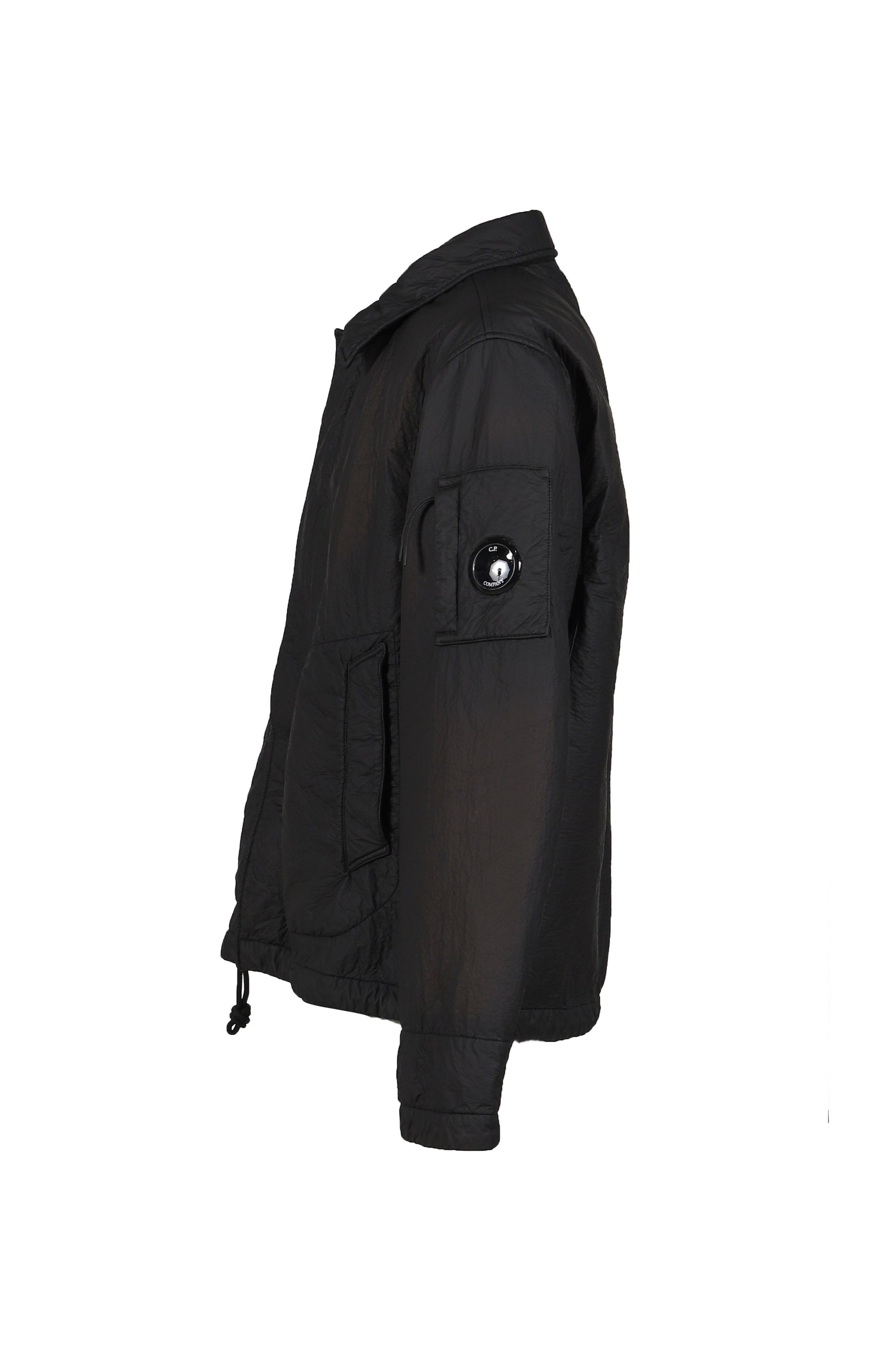 OW MEDIUM JKT IN FELTRO BI-FILM / BLK - 3