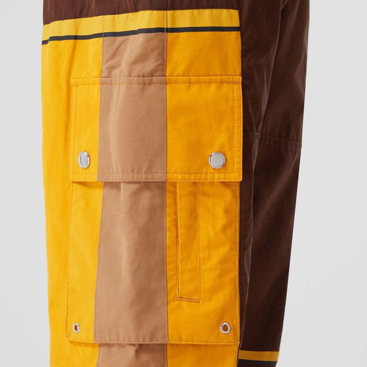 Colour Block Technical Cotton Cargo Trousers - 3