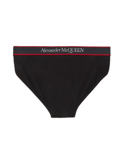 Alexander McQueen Black Cotton Briefs outlook
