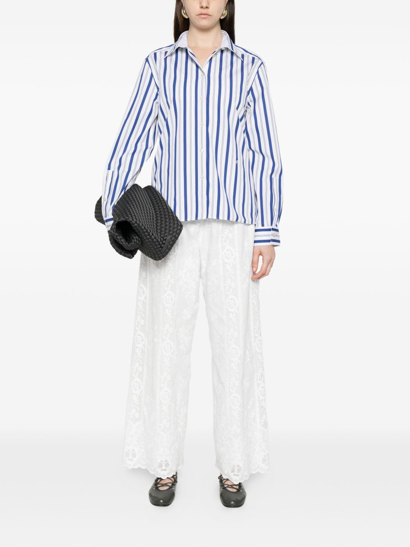 WALES BONNER Willow all-over-lace trousers outlook