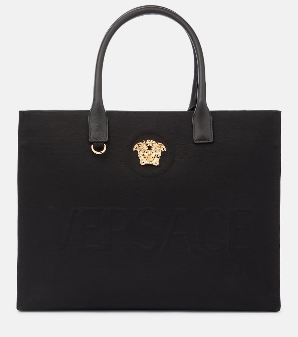 La Medusa cotton canvas tote bag - 1