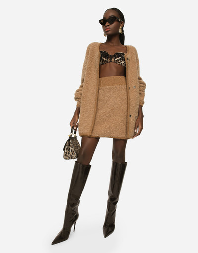 Dolce & Gabbana Short cashmere and alpaca wool skirt outlook