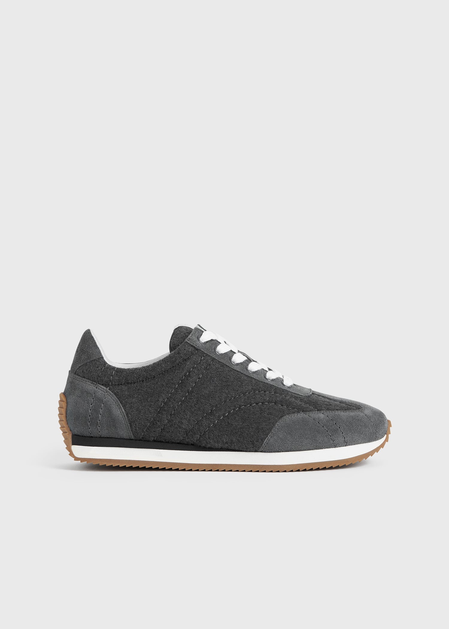 スニーカー TOTEME COTTON CANVAS SNEAKERS WITH LEATHER INSERTS TOTEME Leather-trimmed cotton-canvas sneakers | NET-A-PORTER