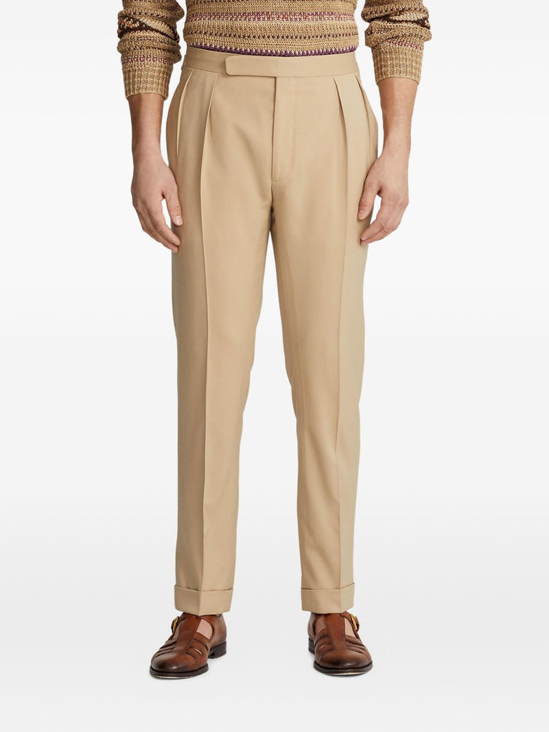 Ralph Lauren Gregory pleated gabardine trousers outlook