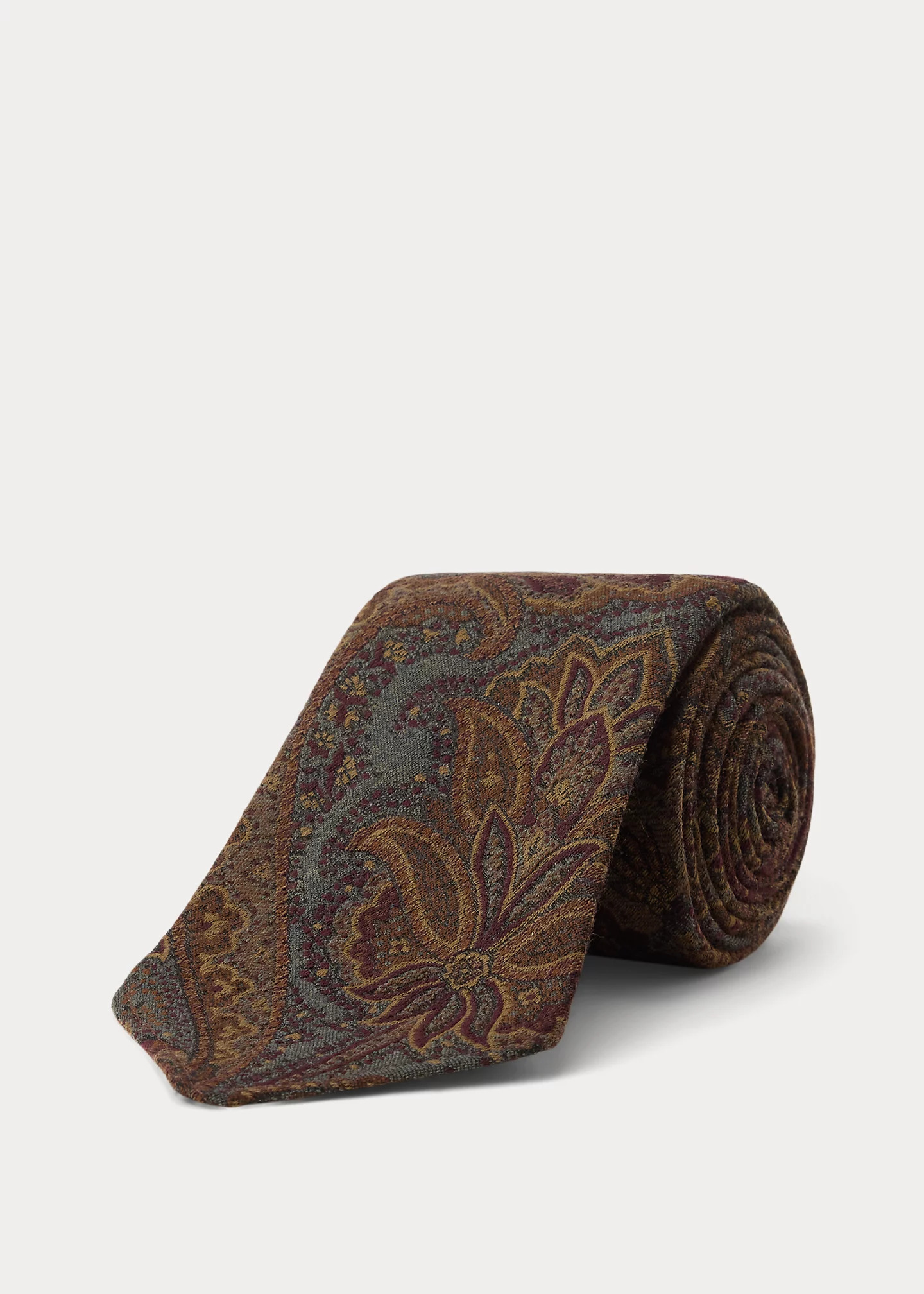 Handmade Paisley Silk Brocade Tie 2