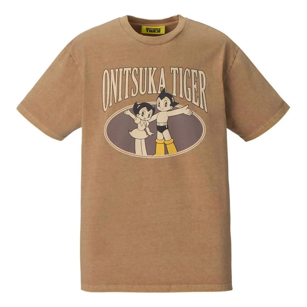 Onitsuka Tiger x Astro Boy Printed Short Sleeved Top 'Brown' 2183B572-200 - 1