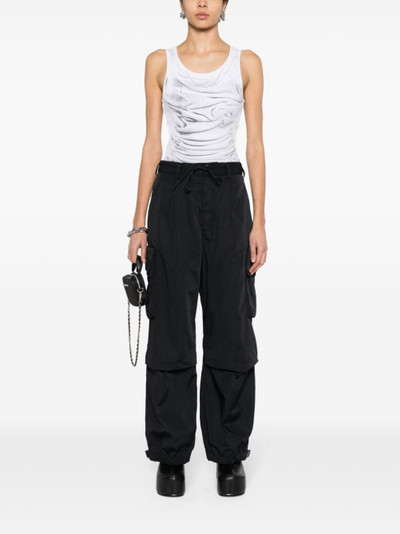 Y-3 cargo-pockets twill trousers outlook