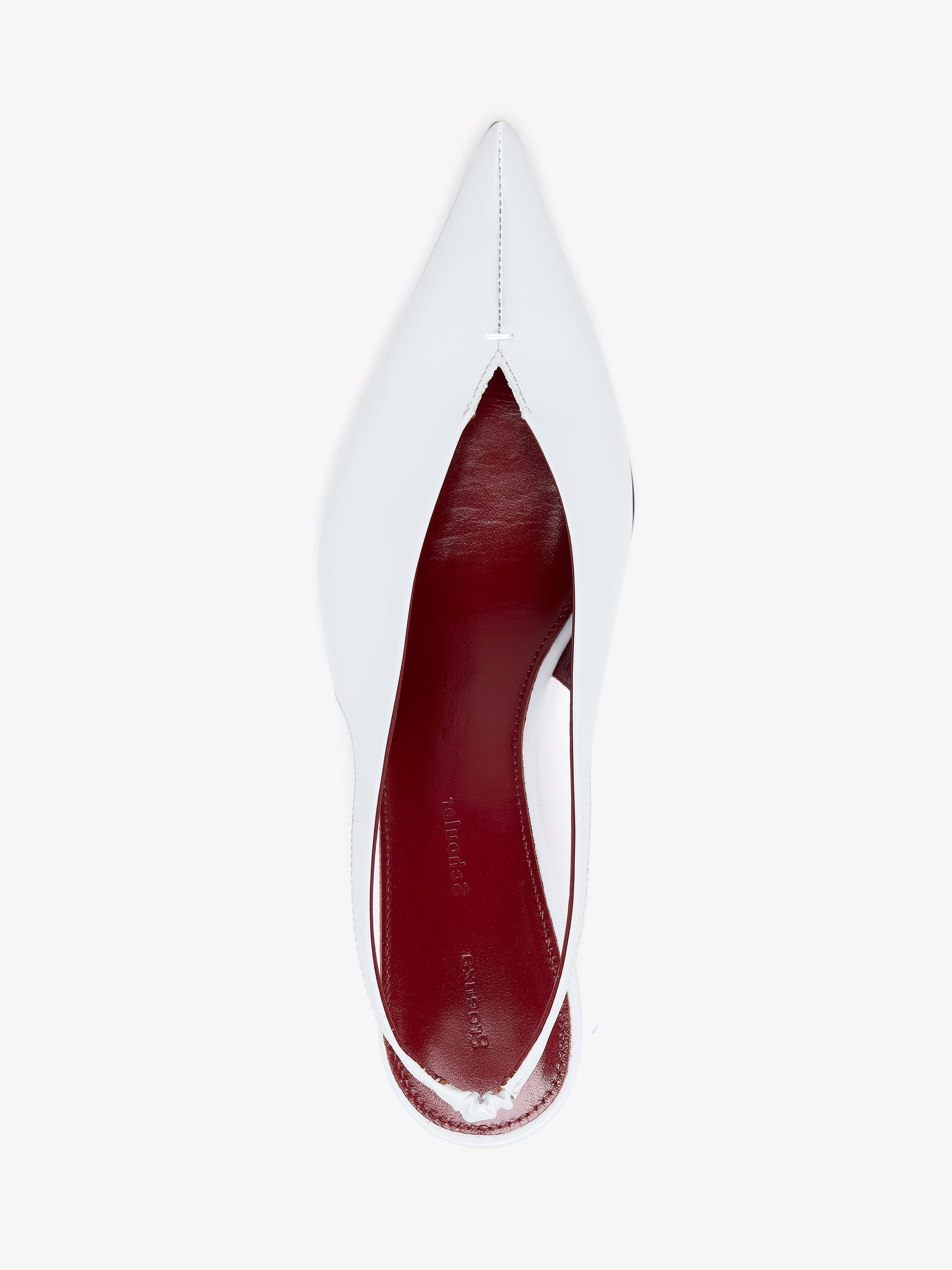 Slash Slingbacks in Polished Calf - 3