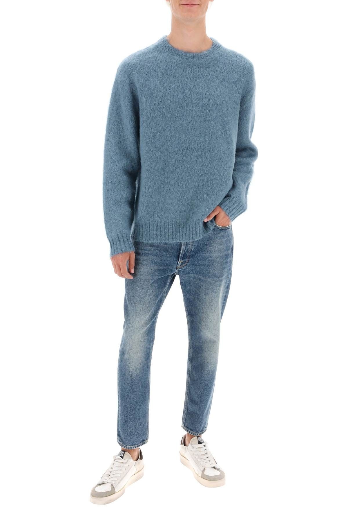 'DEVIS' BRUSHED MOHAIR AND WOOL SWEATER - 2