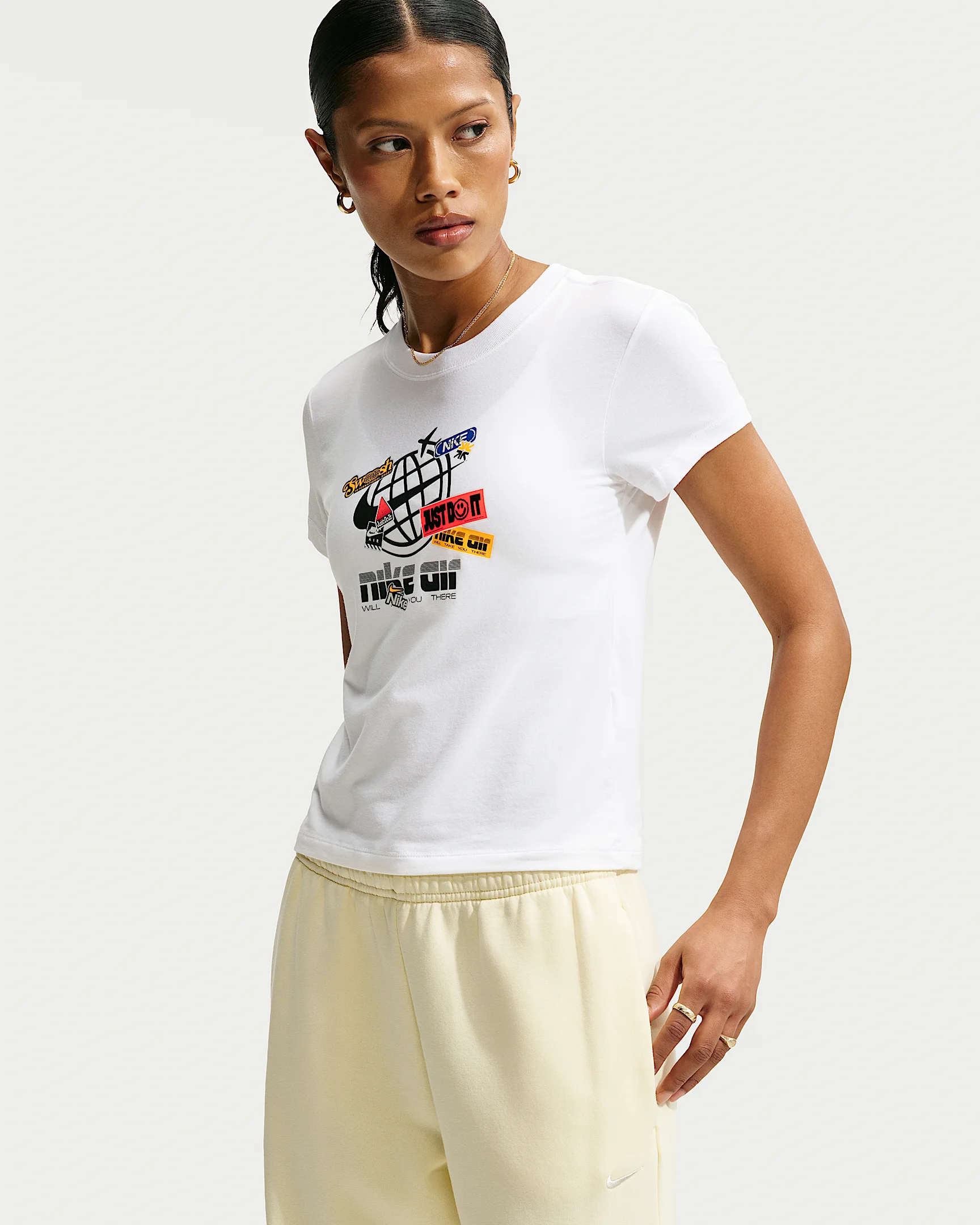 Nike Sportswear Chill Knit Women's Slim Mod-Cropped T-Shirt - 1