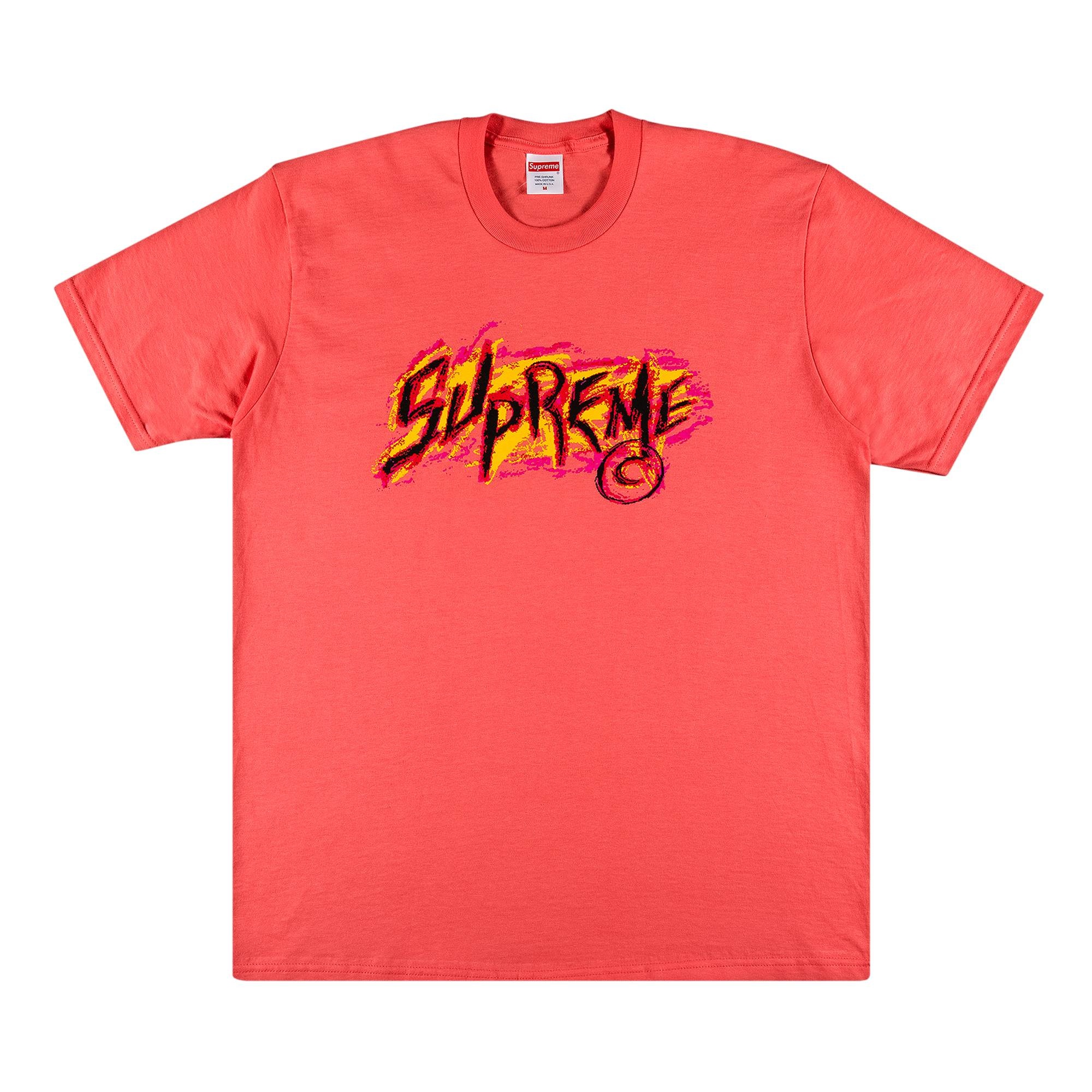 Supreme Scratch Tee 'Bright Coral' - 1