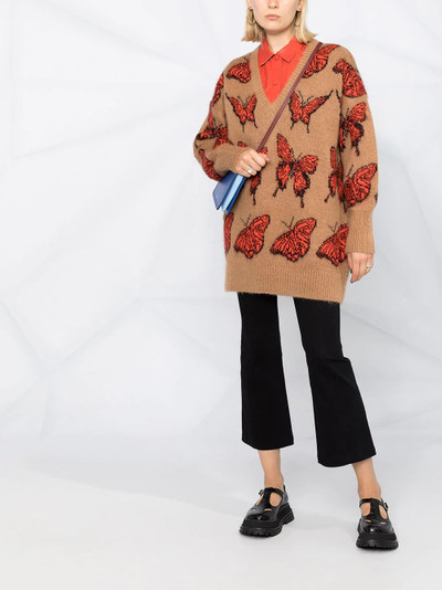 MSGM butterfly pattern jumper outlook