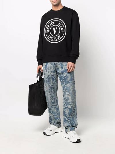 VERSACE JEANS COUTURE V-Emblem motif sweatshirt outlook