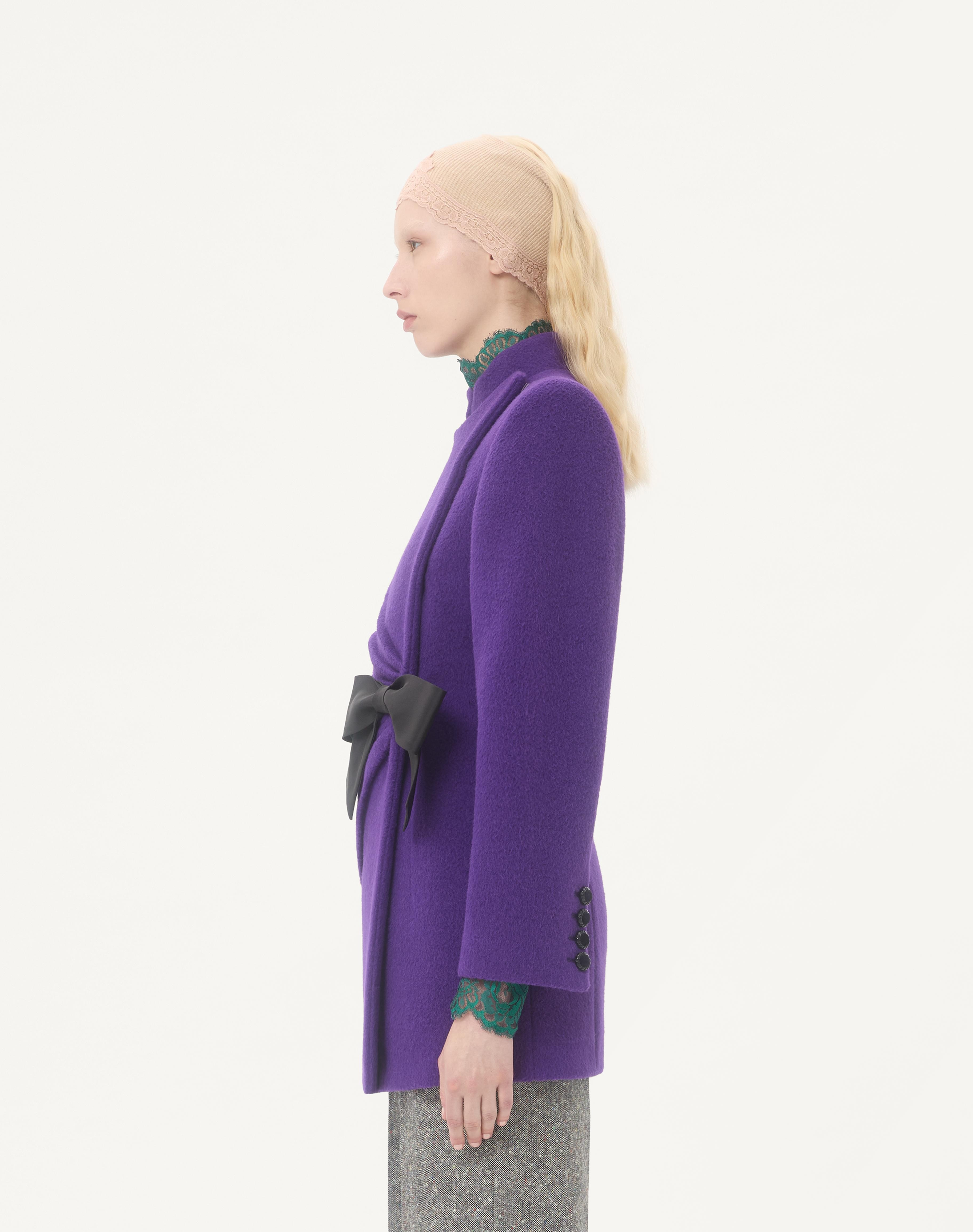 VELOUR PEACOAT - 5