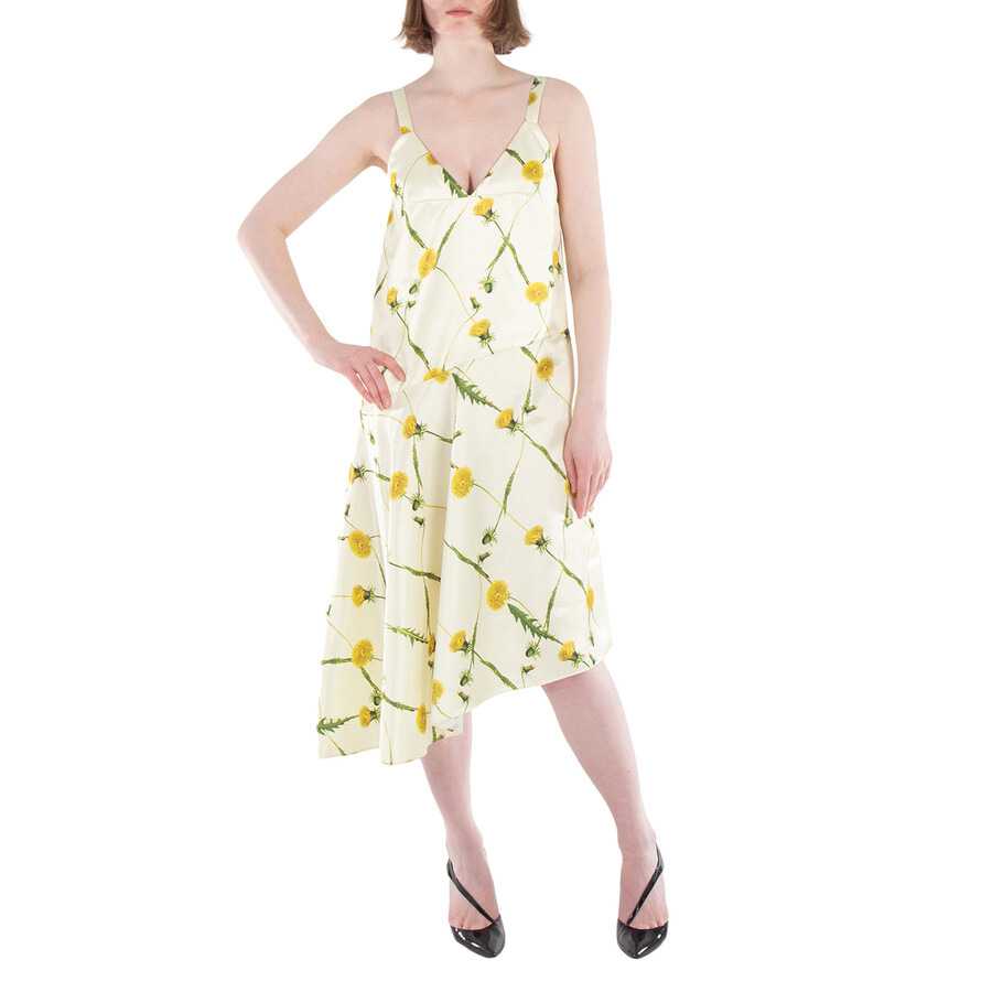 Burberry Floral Print Spaghetti Strap Minidress - 1