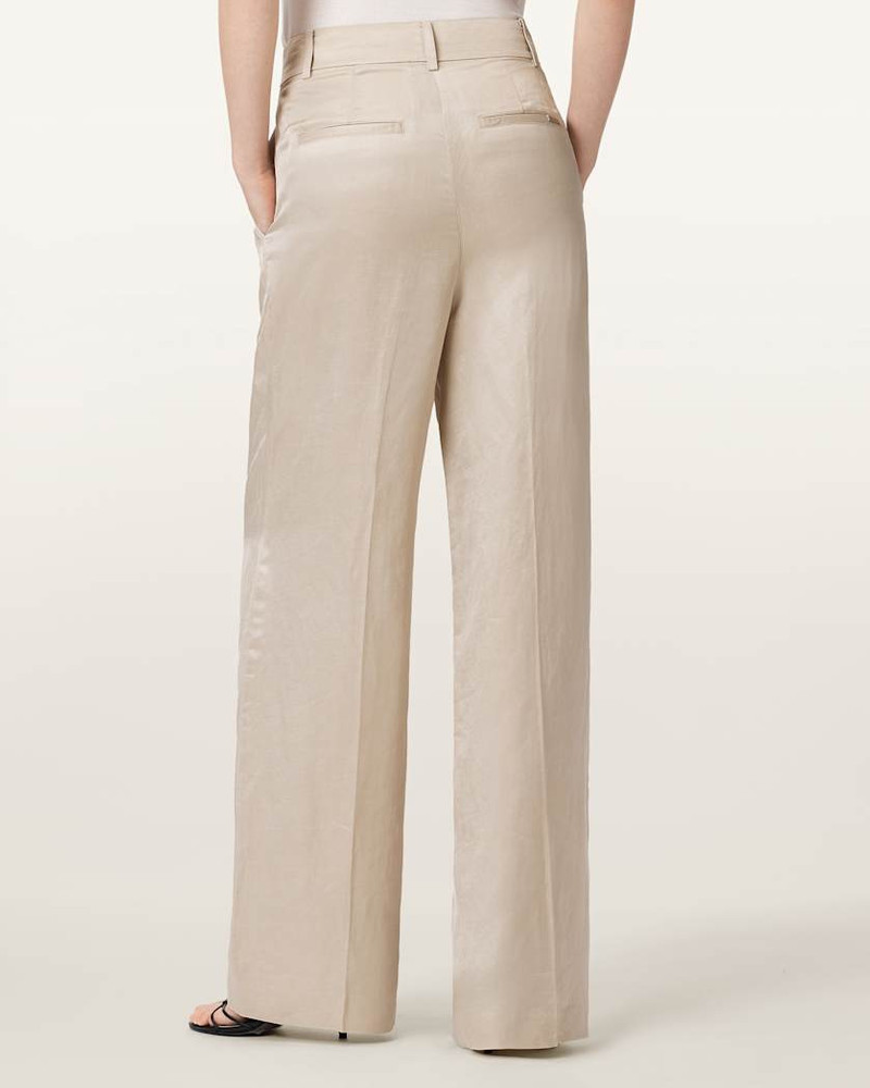 HELENA TAILORED WIDE LEG LINEN BLEND PANTS 6