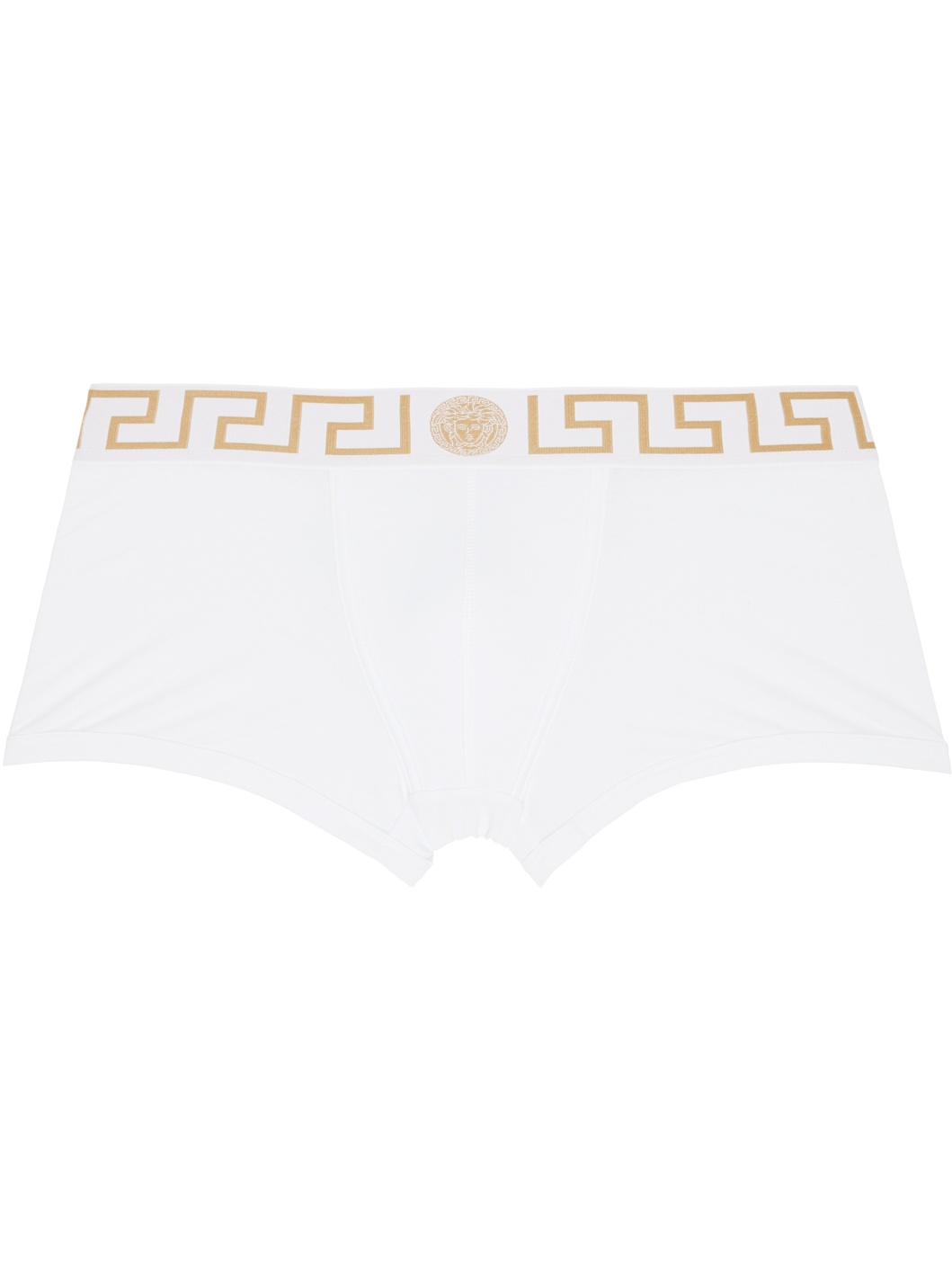 Three-Pack Multicolor Greca Border Boxer Briefs - 4