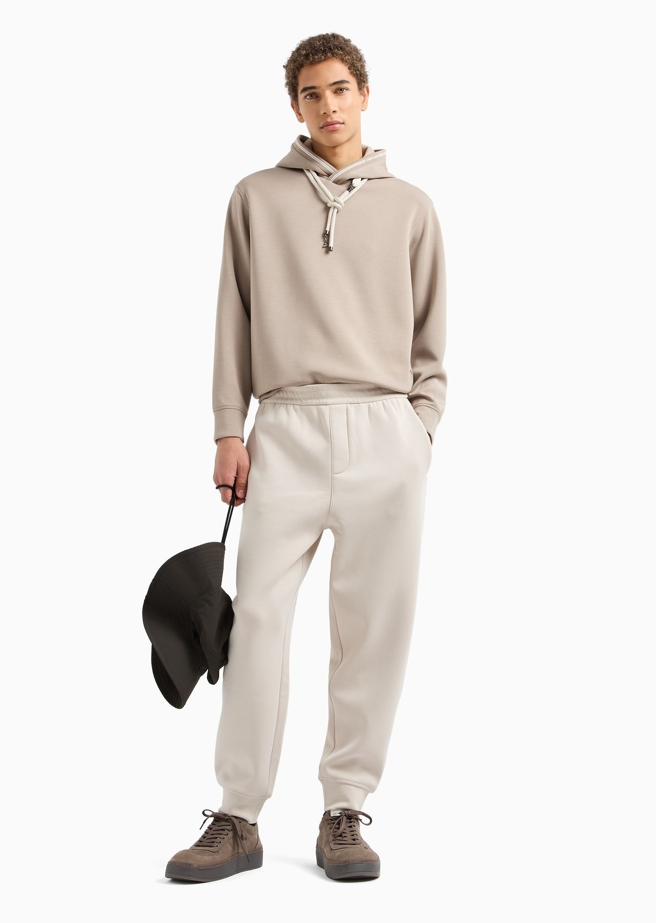 Hooded sweatshirt in bonded jersey - 4