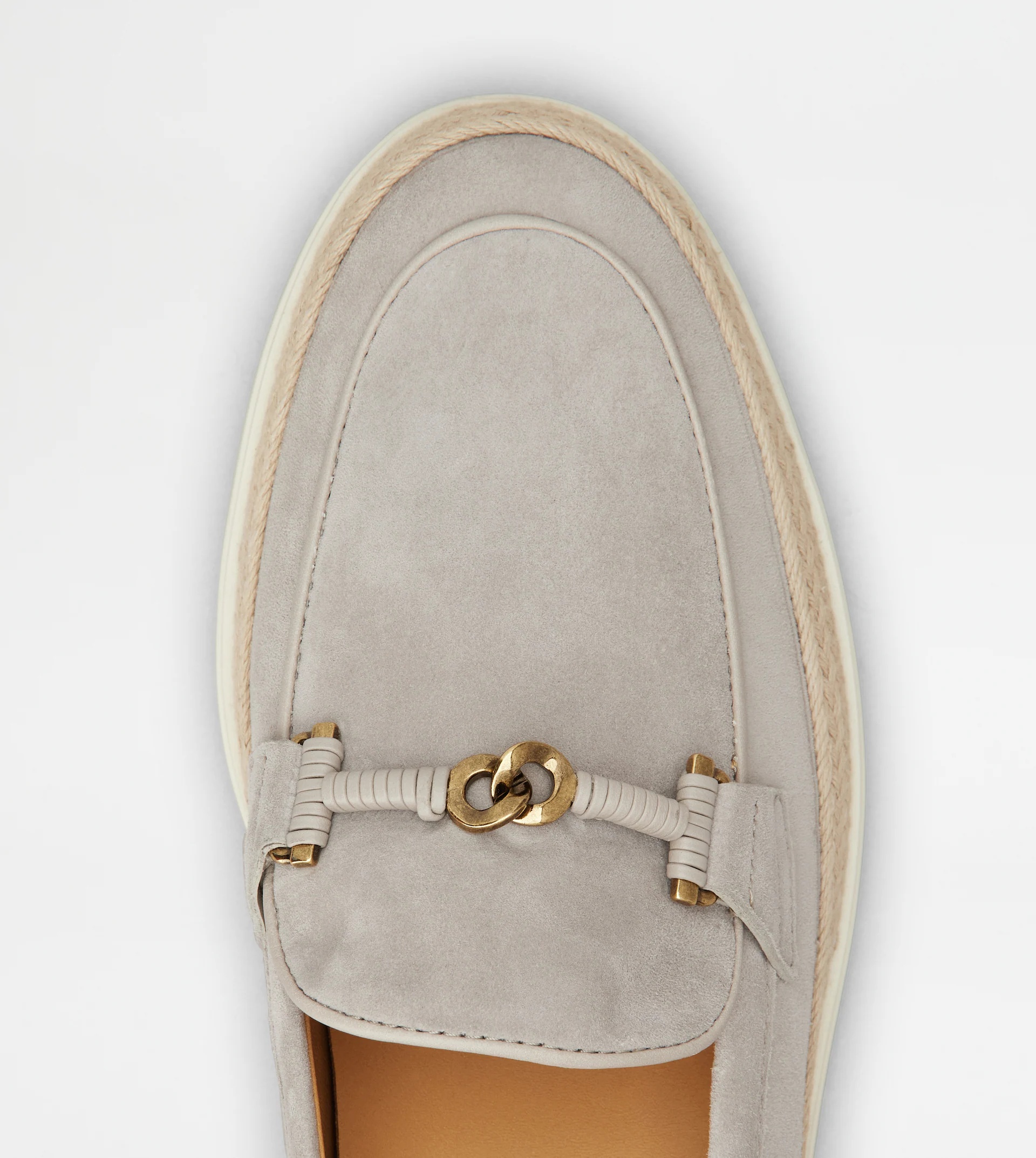 LOAFERS IN SUEDE - GREY - 5