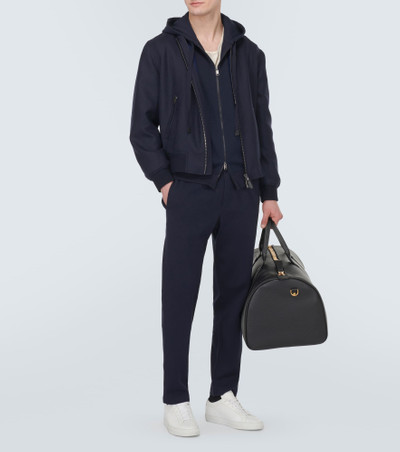 Brioni Cotton-blend jersey hoodie outlook