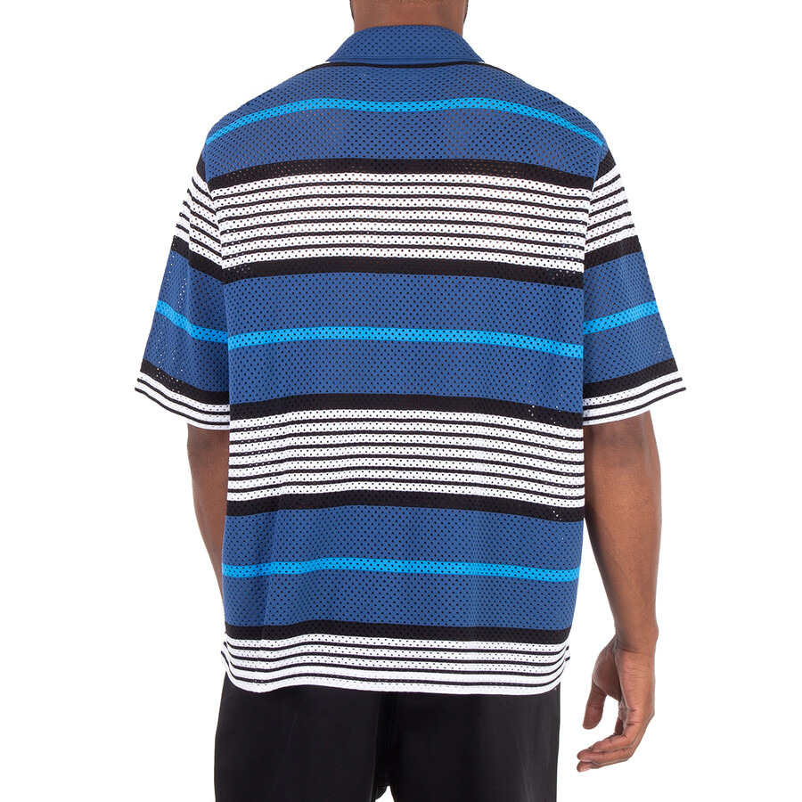 Burberry Striped Print Nylon Loose Shirt - 5