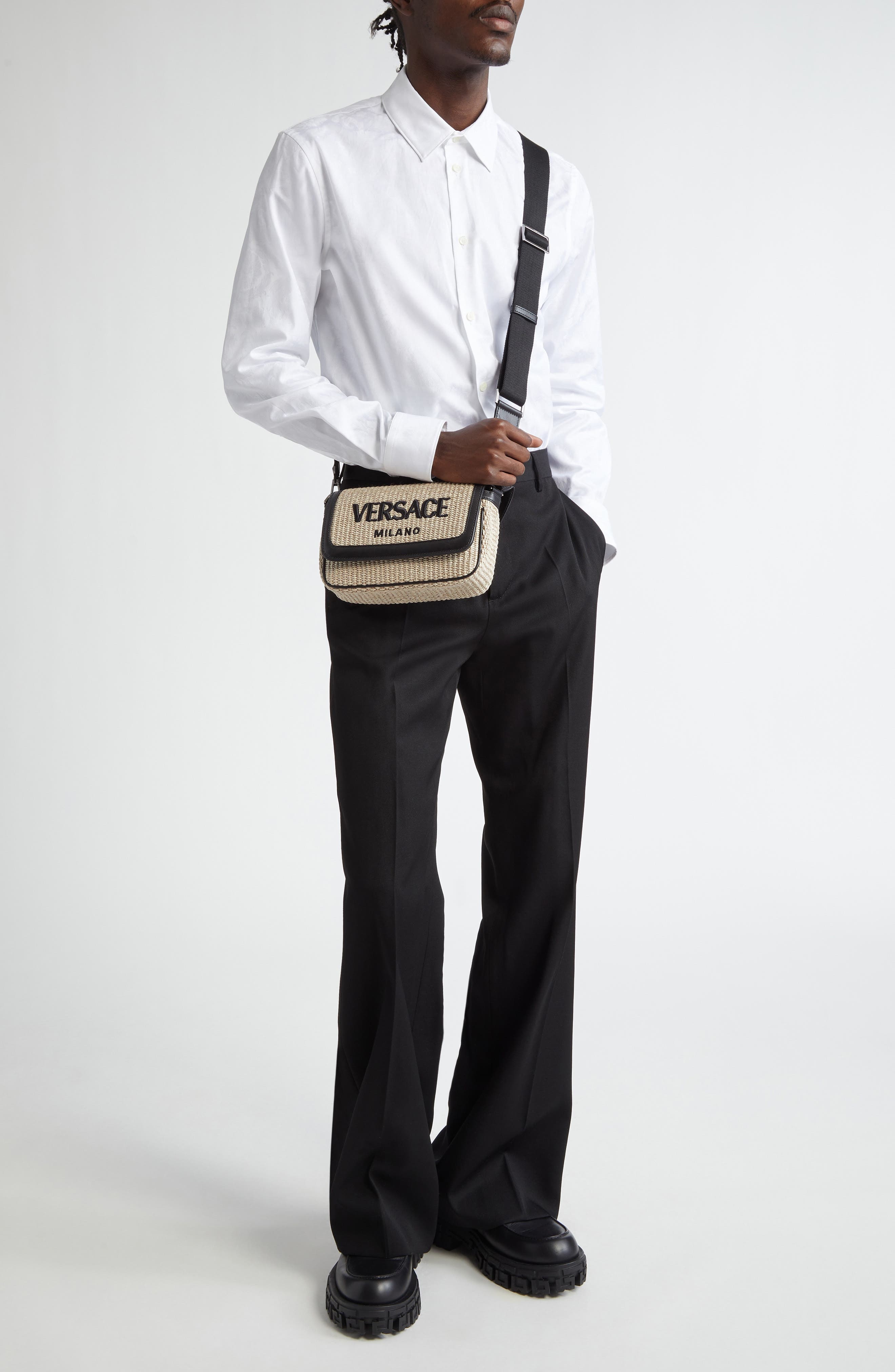 Barocco Jacquard Button-Up Shirt - 7