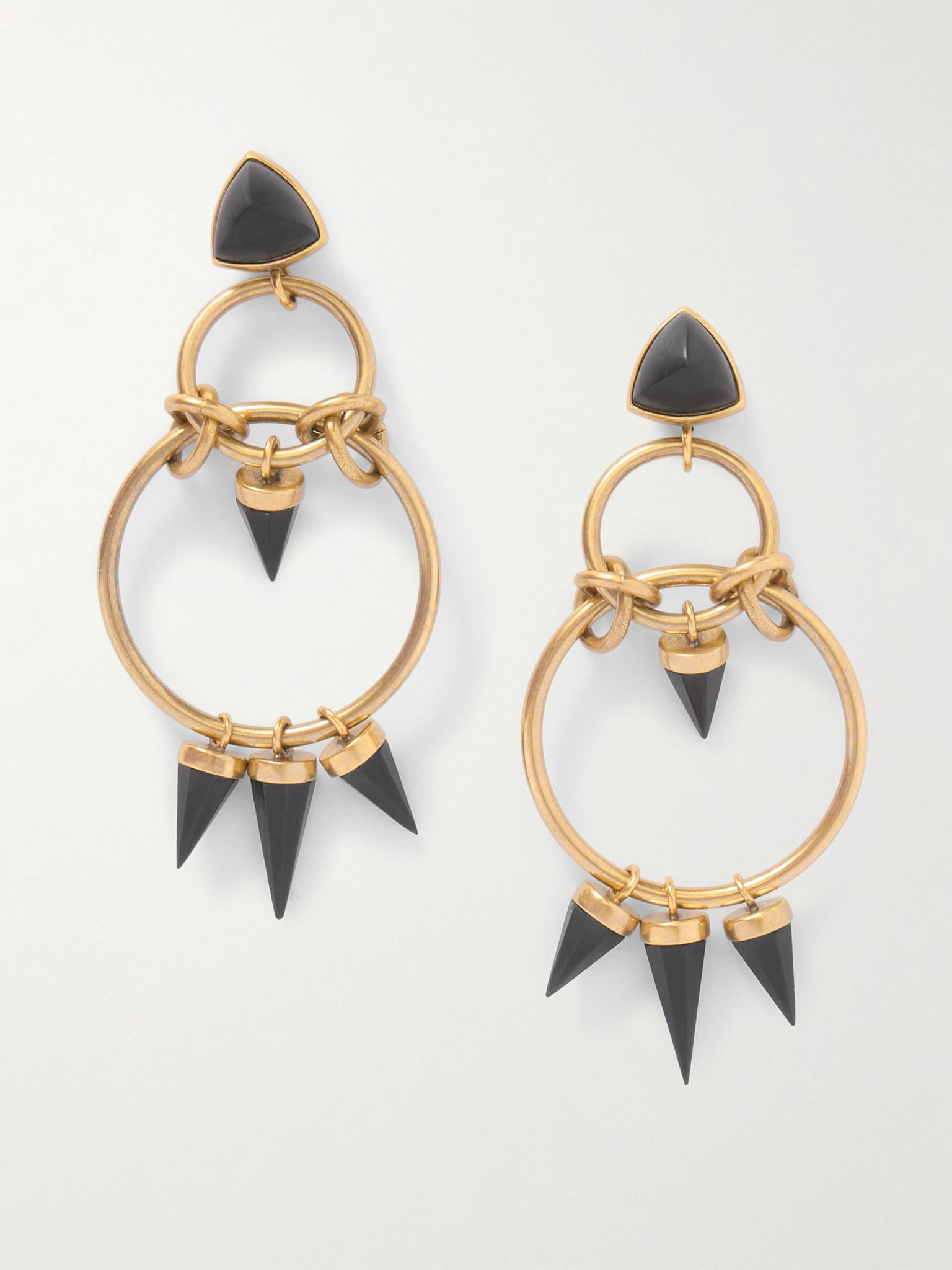 Be With You gold-tone resin earrings Brass - 1