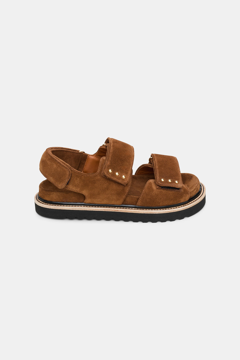SUEDE SENSATION velcro strap footbed - 1