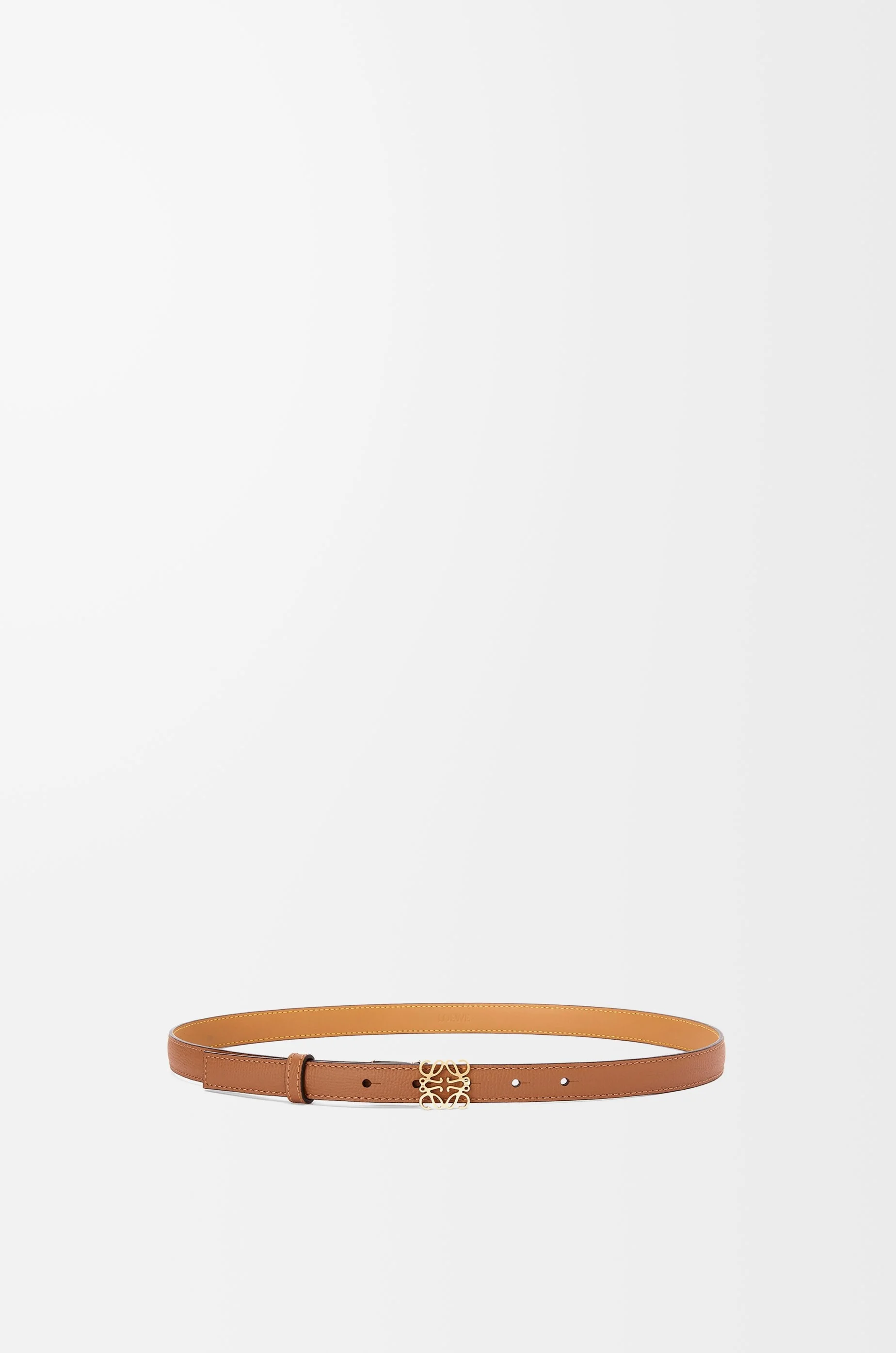 Anagram belt in pebble grain calfskin - 1