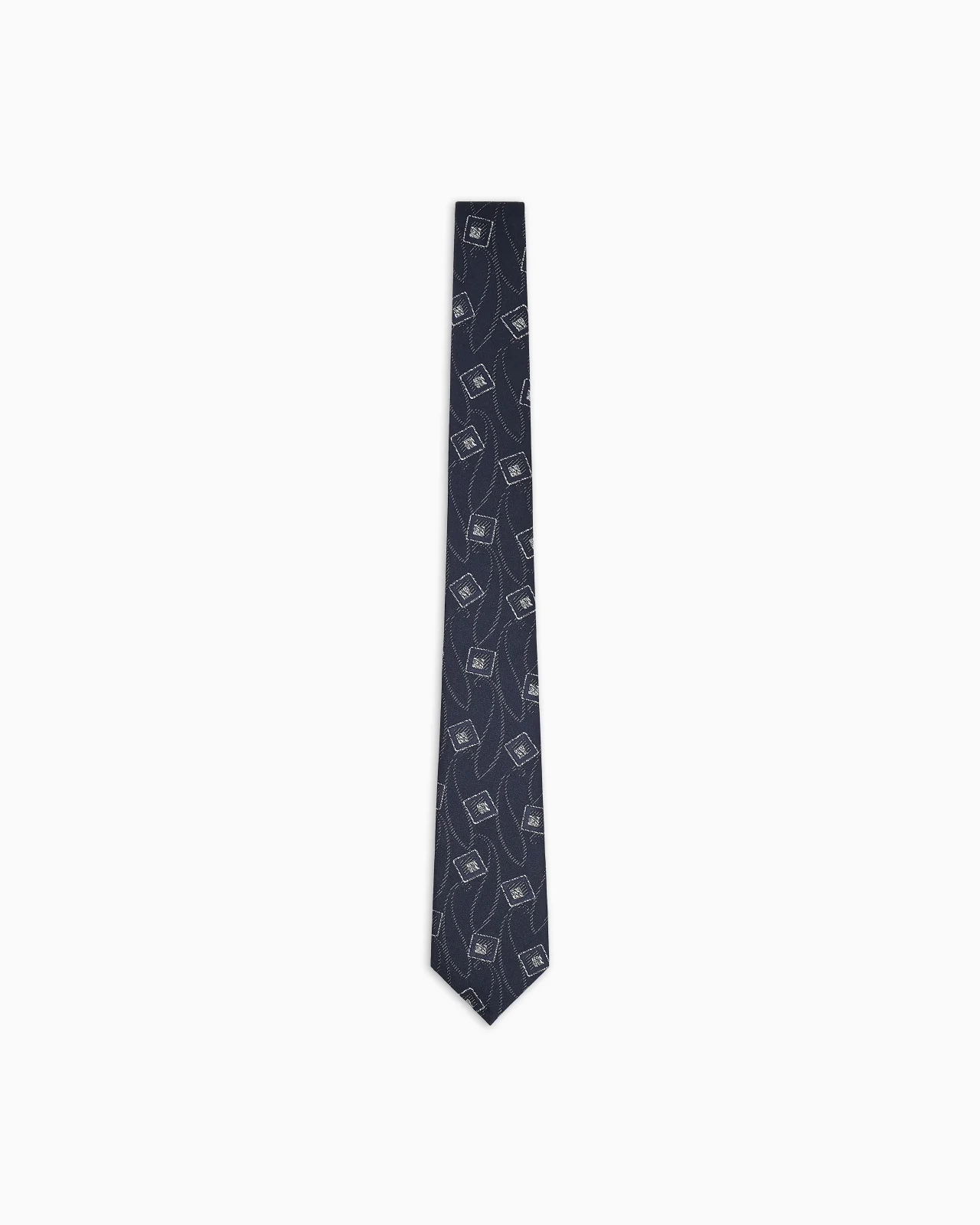 JACQUARD SILK TIE - 1