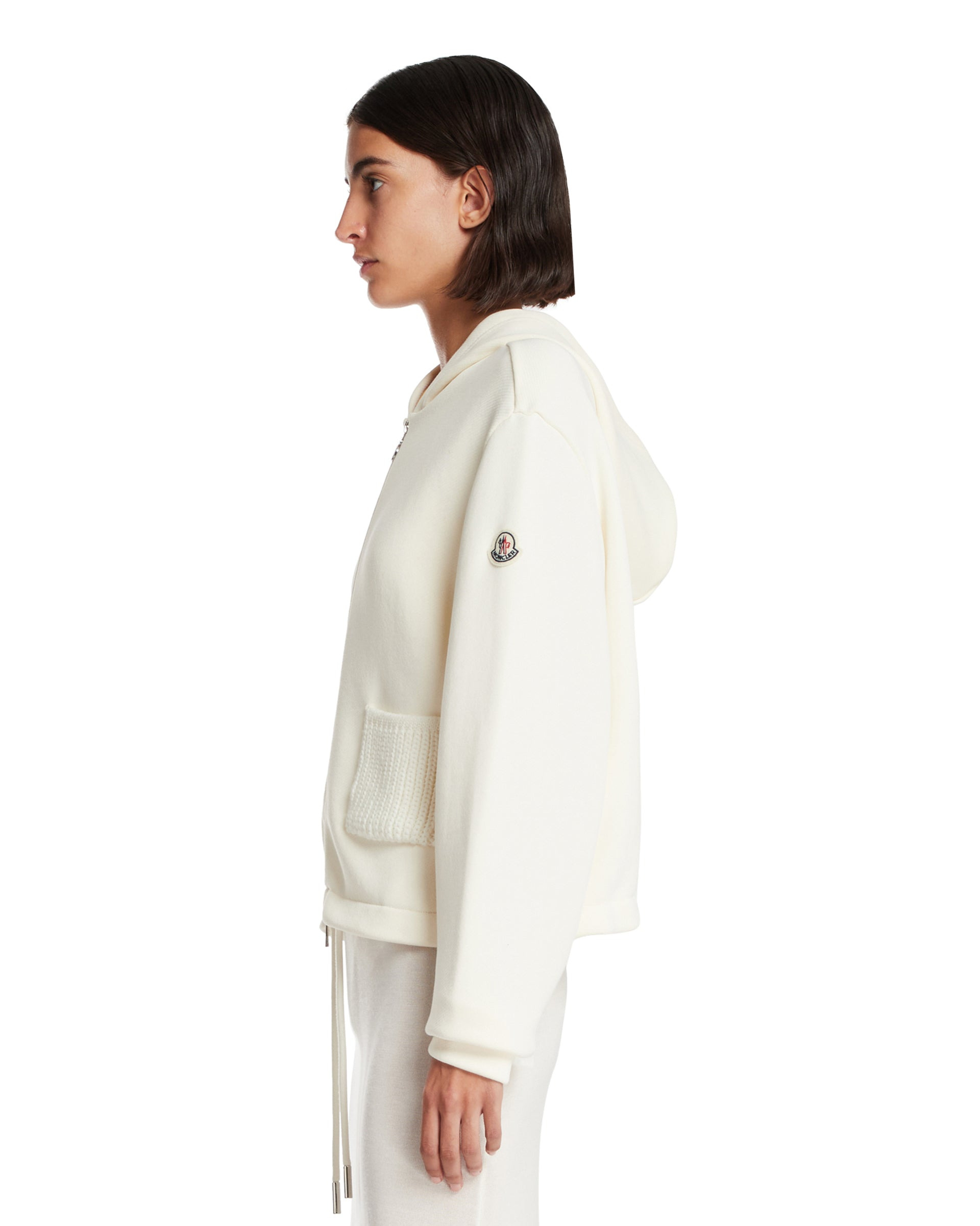 White Zip Hoodie - 5