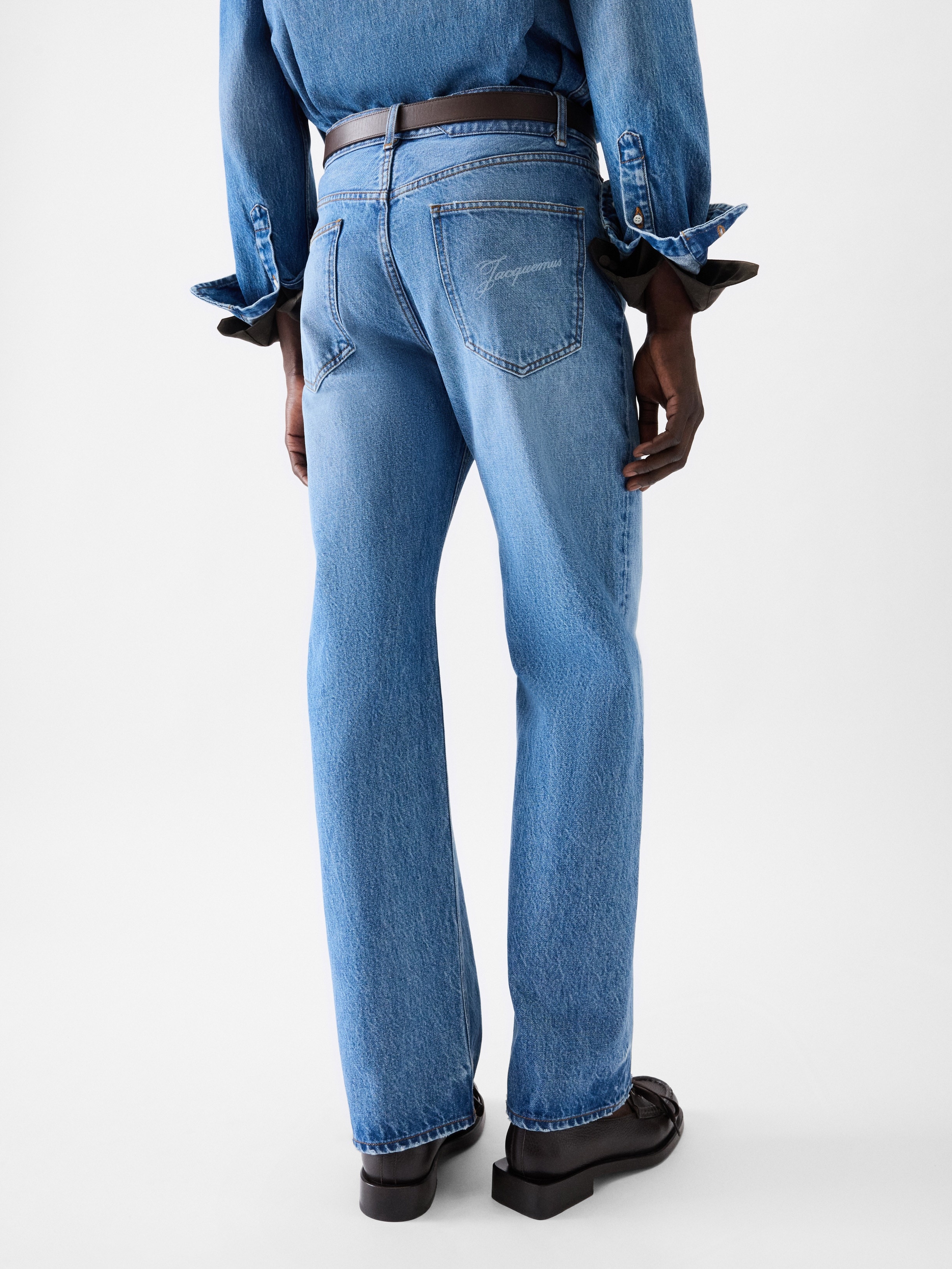 The straight de-Nîmes denim pants - 4