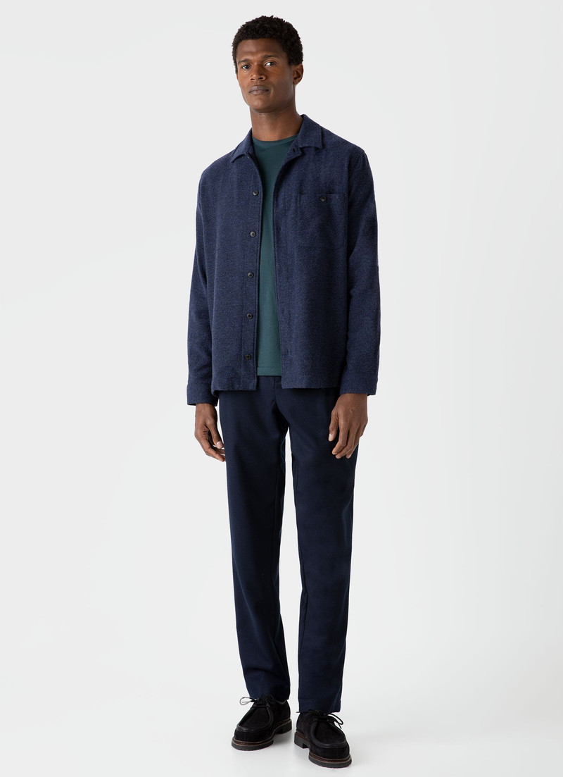 Sunspel Heavy Flannel Overshirt outlook