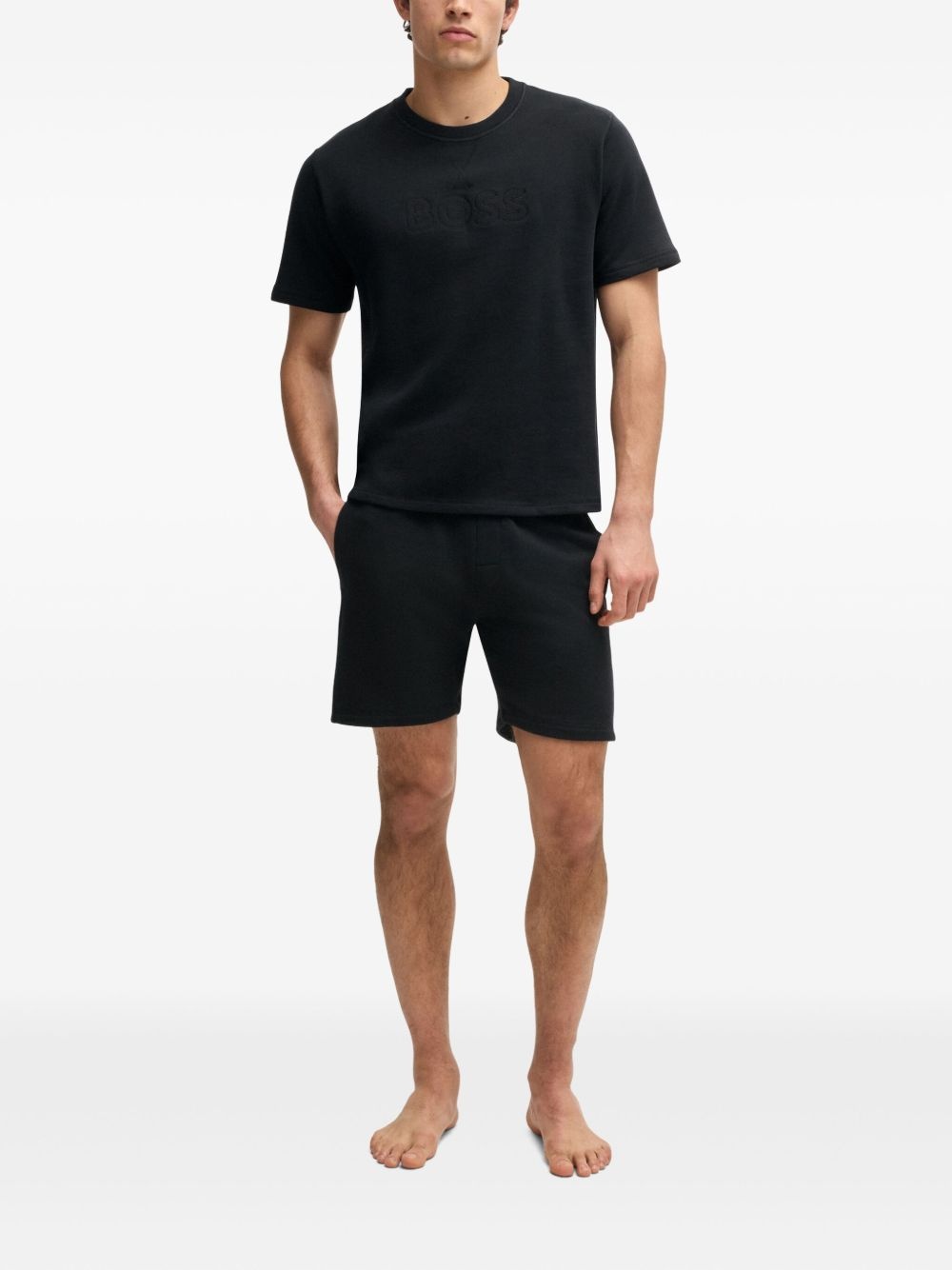 drawstring-waist shorts - 2