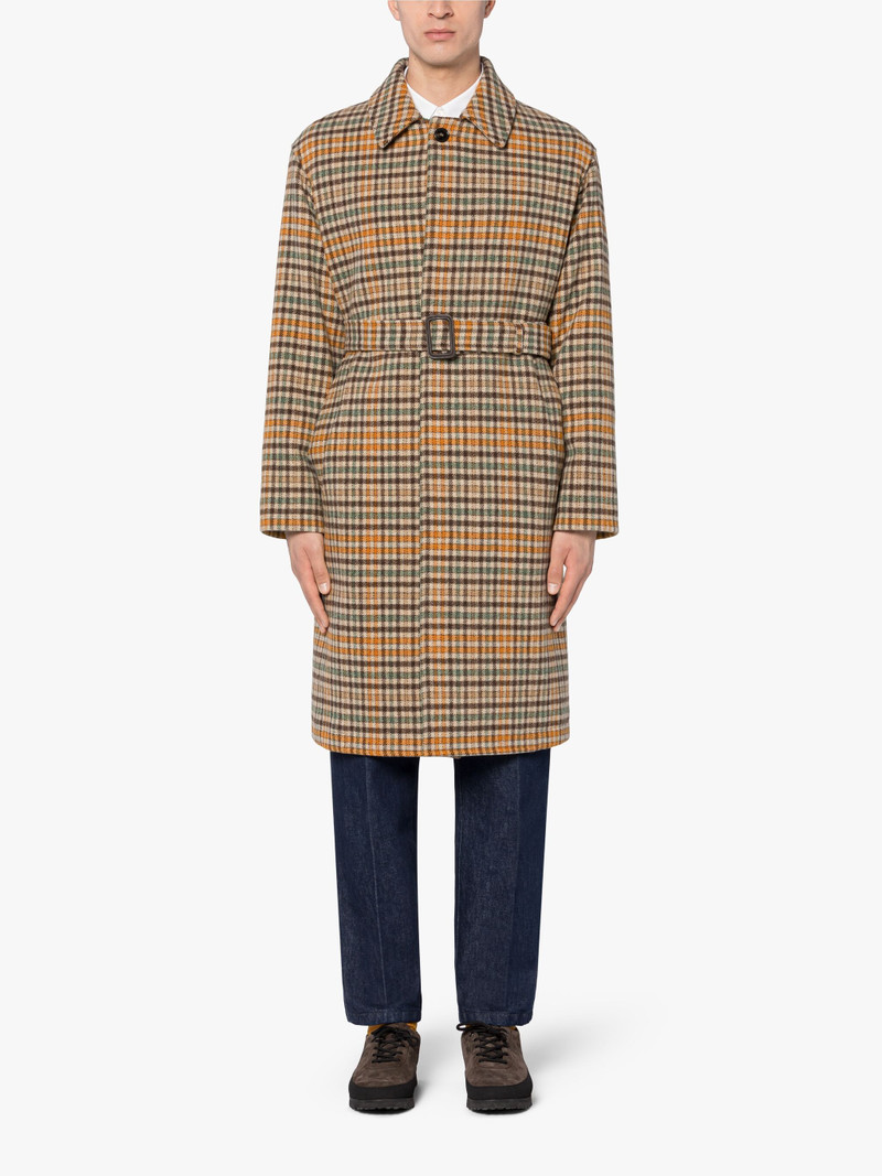 Mackintosh MILAN BEIGE CHECK WOOL COAT outlook