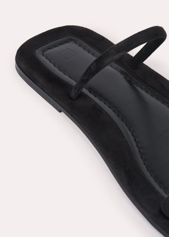 The Flip-Flop Flat black croco