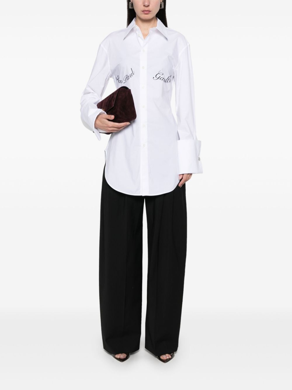 printed poplin shirt - 2
